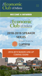 Mobile Screenshot of economicclubofindiana.com